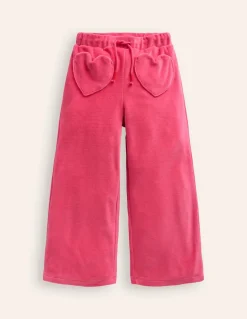 Heart Pocket Velour Sweatpants-Vintage Pink-Boden Sale