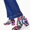 Heeled Stretch Knee Boots-Multi, Botanical Paisley-Boden Shop