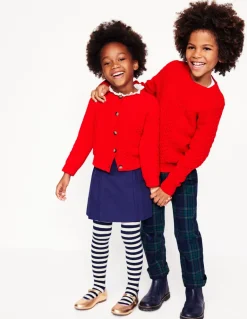 Heritage Cable Sweater-Poppy Red-Boden Outlet