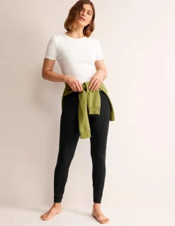 High Rise Jersey Leggings--Boden New