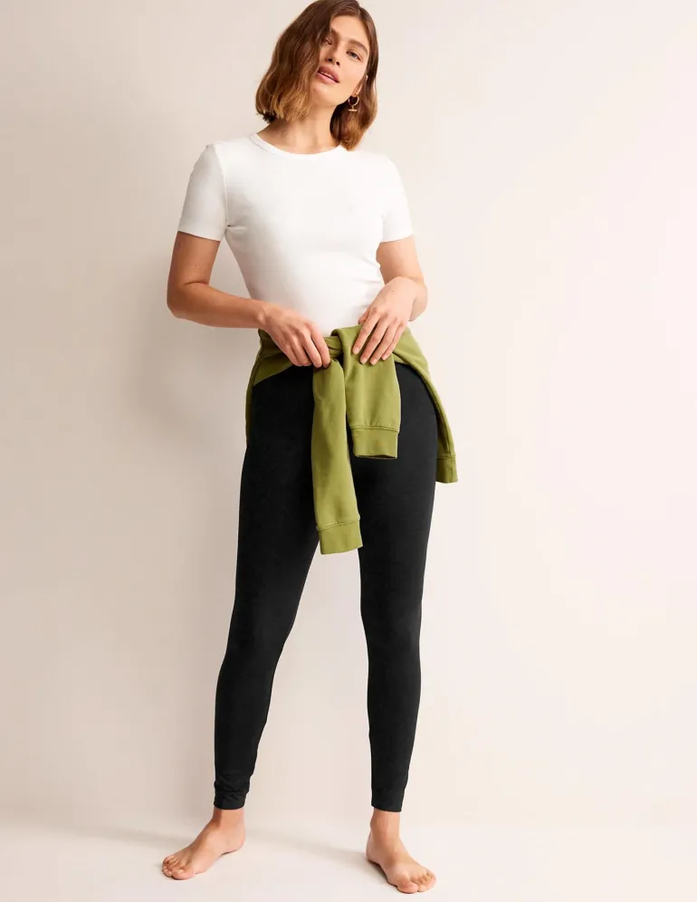 High Rise Jersey Leggings--Boden New
