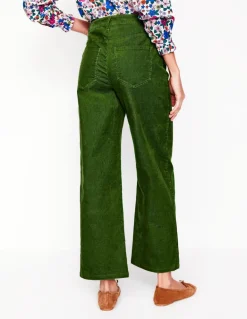 High Rise Straight Cord Jeans-Promenade Green-Boden Store