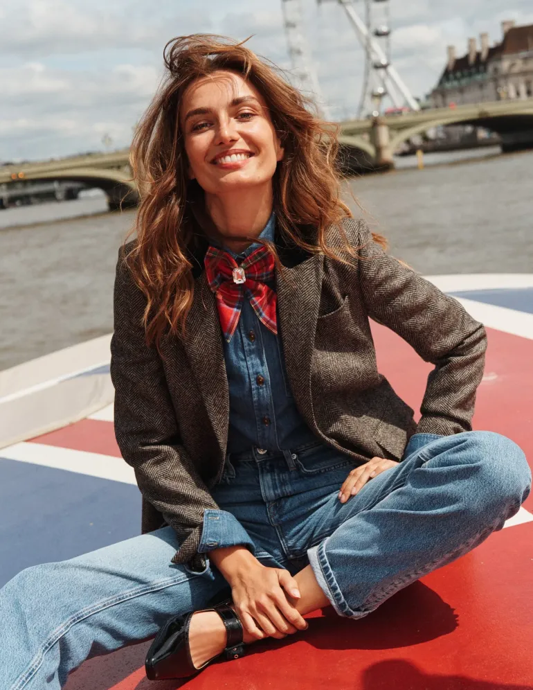 High Rise Straight Leg Jeans-Mid Vintage-Boden Cheap