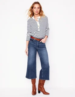 High Rise Wide Crop Jeans-Mid Vintage-Boden Outlet