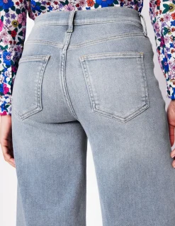 High Rise Wide Leg Jeans-Light Vintage-Boden Flash Sale
