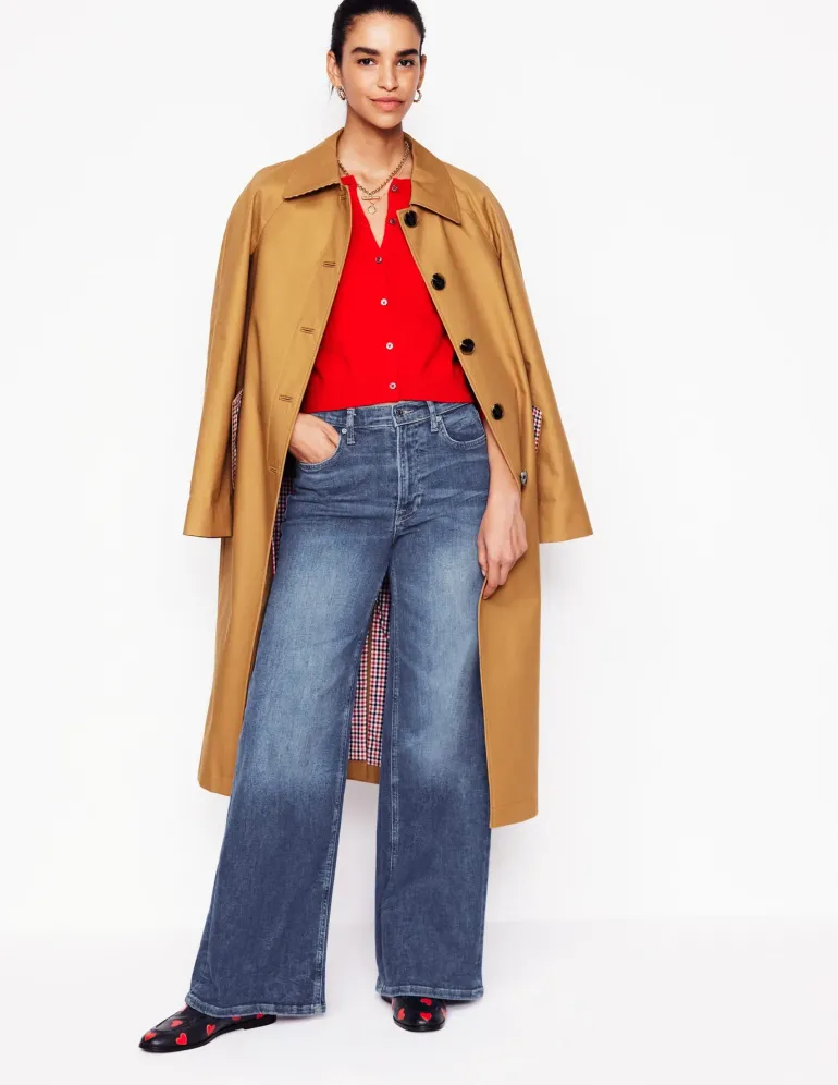 High Rise Wide Leg Jeans-Mid Vintage-Boden Cheap