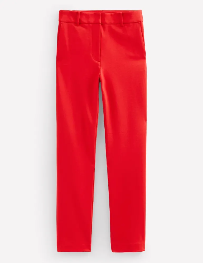 Highgate Ponte Pants-Hot Pepper-Boden Online