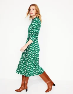 Imogen Collared Jersey Dress-Grass, Janet and Friends-Boden Best