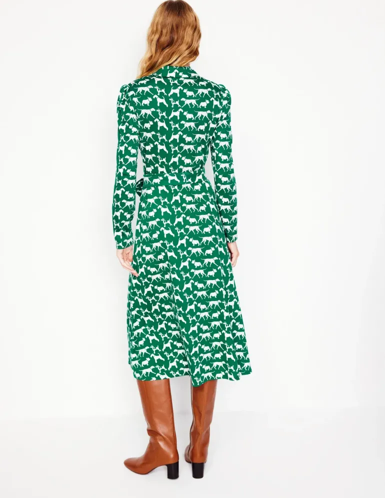 Imogen Collared Jersey Dress-Grass, Janet and Friends-Boden Best