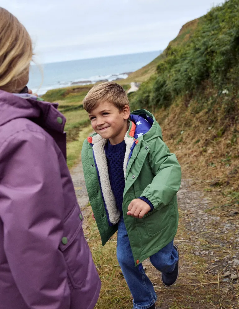 4-in-1 Waterproof Coat-Safari Green-Boden Hot