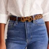 Iris Snaffle-Trim Leather Belt--Boden Cheap