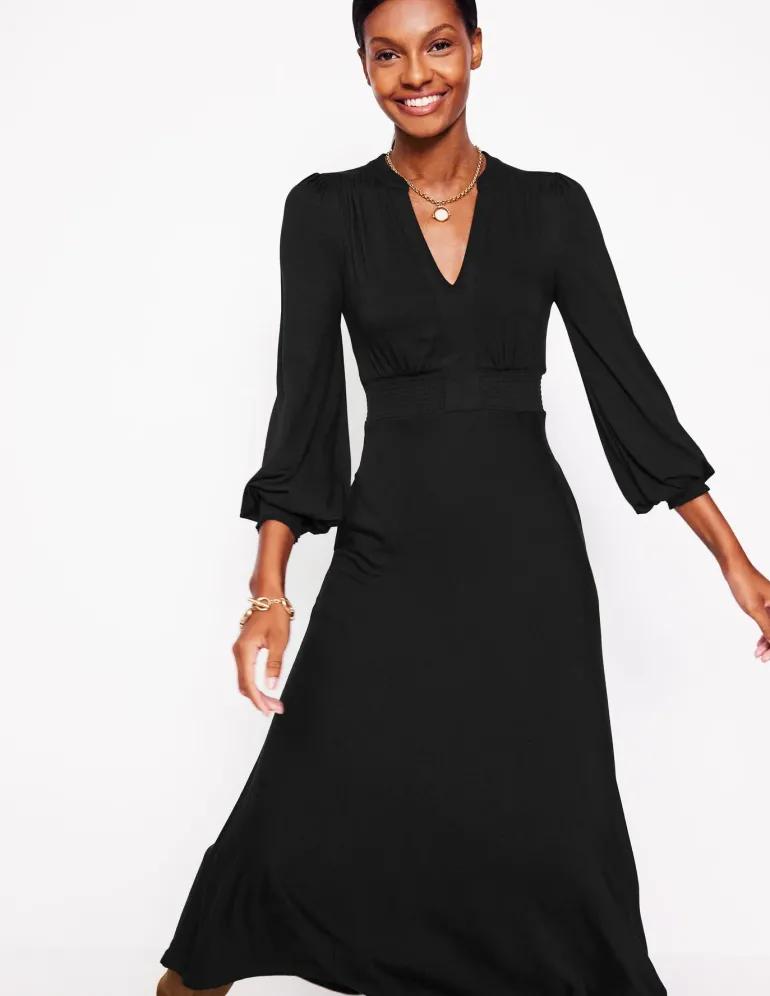 Ivy Smocked Midi Dress--Boden Shop