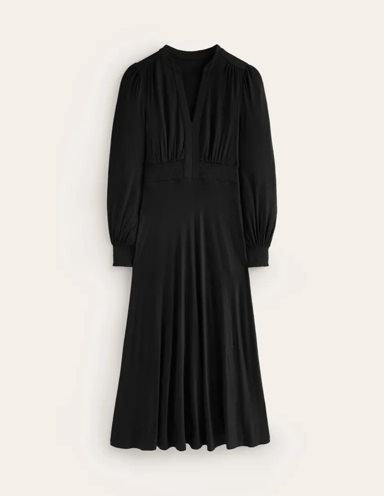 Ivy Smocked Midi Dress--Boden Shop