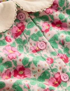 Jersey Doublecloth Dress-Pink Wild Rose Floral-Boden Cheap
