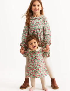 Jersey Doublecloth Dress-Pink Wild Rose Floral-Boden Cheap