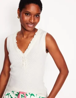 Jersey Henley Pajama Vest--Boden Hot