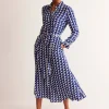 Kate Midi Shirt Dress-Mazarine Blue, Birdie-Boden Best