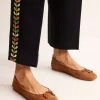 Kitty Flexi Sole Ballet Flats-Ginger Snap Suede-Boden Store