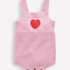 Knitted Romper-Vintage Pink Heart-Boden Sale