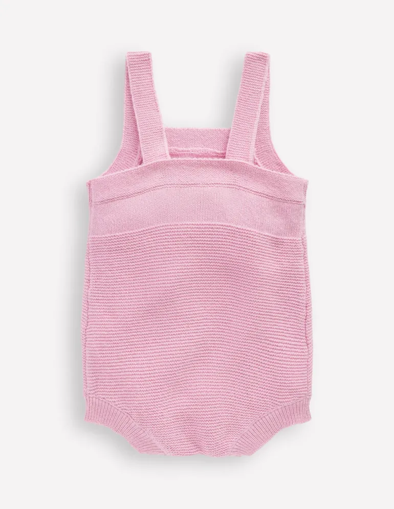 Knitted Romper-Vintage Pink Heart-Boden Sale