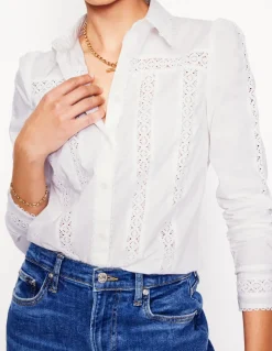 Lace Insert Shirt--Boden Online