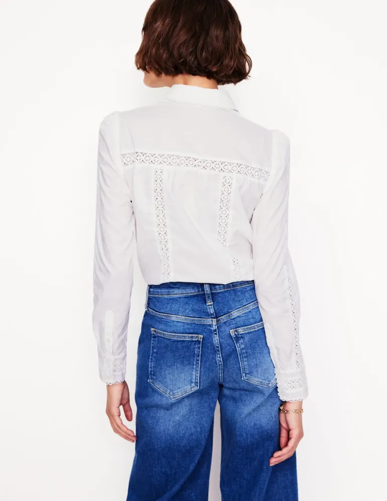 Lace Insert Shirt--Boden Online