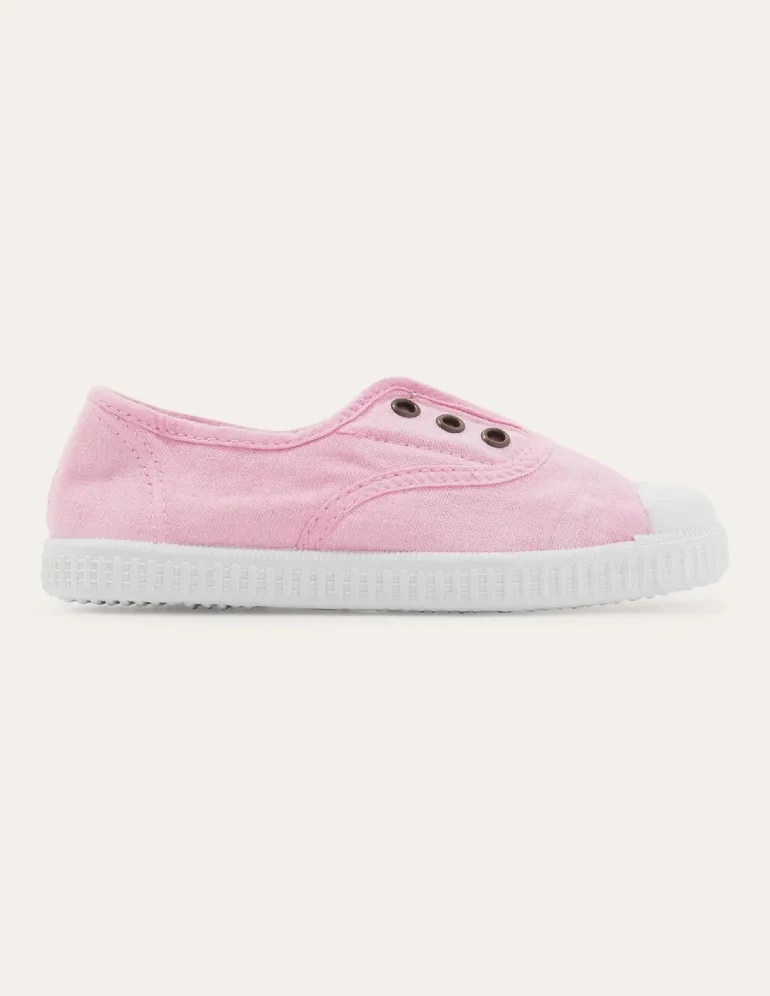Laceless Canvas Pull-ons-Cameo Pink-Boden Discount