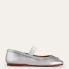 Leather Ballet Flats-Silver Metallic-Boden Best Sale