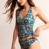 Levanzo Fold Bikini Bottoms-Green Tambourine, Coastal Tile-Boden Cheap