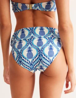 Levanzo Fold Bikini Bottoms-Surf The Web, Pineapple Wave-Boden Fashion