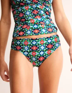 Levanzo Fold Bikini Bottoms-Green Tambourine, Coastal Tile-Boden Cheap