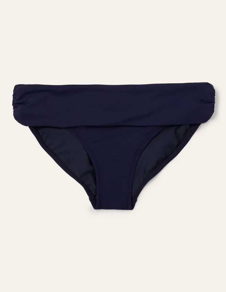 Levanzo Fold Bikini Bottoms-French Navy-Boden Outlet