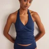 Levanzo Halter Tankini Top-French Navy-Boden Clearance