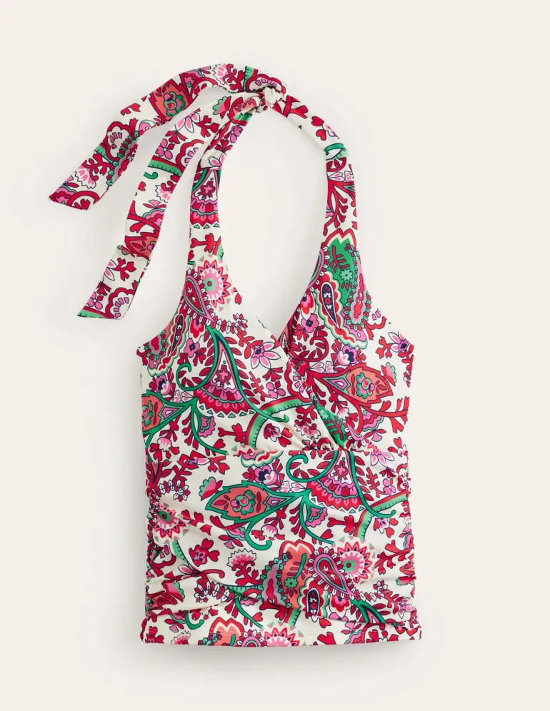 Levanzo Halter Tankini Top-Multi, Fantastical-Boden Clearance