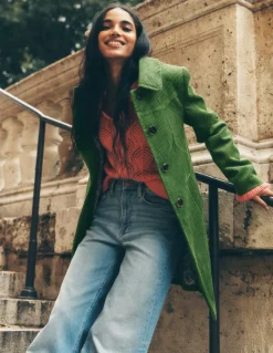 Lincoln Cord Coat-Promenade Green-Boden Sale