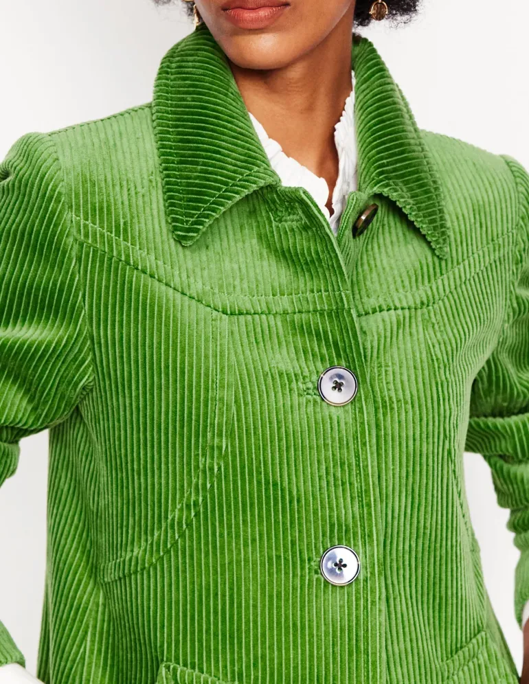 Lincoln Cord Coat-Promenade Green-Boden Sale