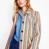 Lincoln Stripe Coat-Rainbow Twill Stripe-Boden Best