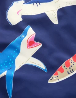 Logo Rash Vest-College Navy Sharks-Boden Outlet