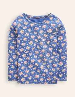Long Sleeve Pointelle Top-Cherry Toile-Boden Outlet