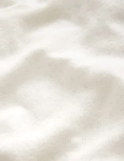 Long Sleeve Pointelle Top-Soft Ivory-Boden Online