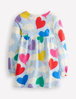 Long Sleeve Printed Tunic-Misty Blue Balloon Sky-Boden Discount