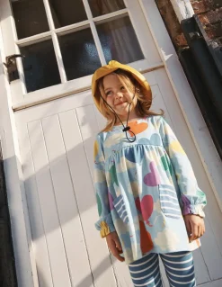 Long Sleeve Printed Tunic-Misty Blue Balloon Sky-Boden Discount