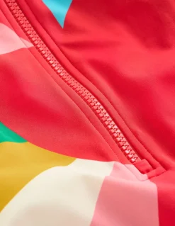 Long-Sleeved Swimsuit-Multi Rainbow Heart-Boden Hot