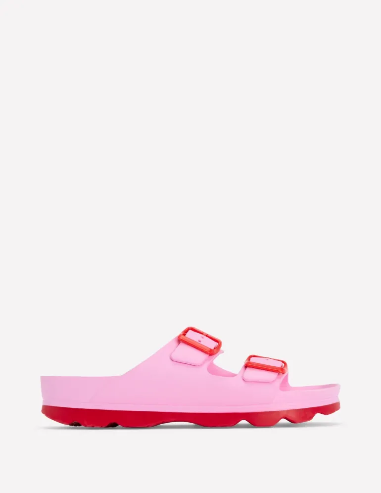 Lyla Double Buckle Slide-Soft Pink-Boden Shop