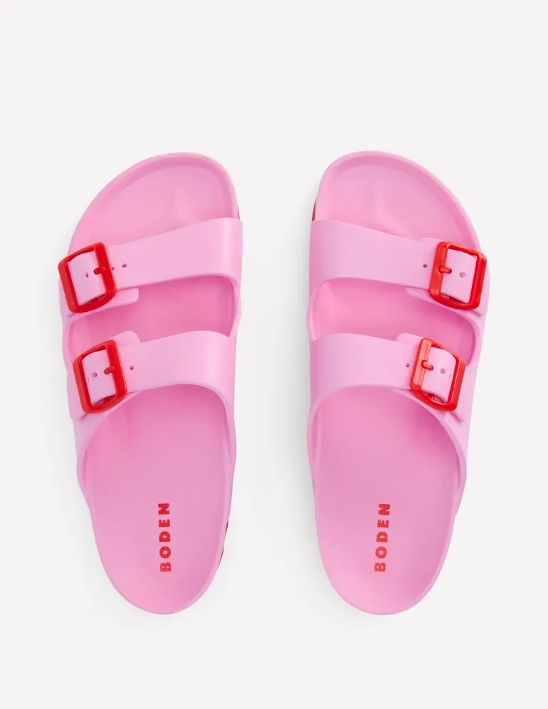 Lyla Double Buckle Slide-Soft Pink-Boden Shop