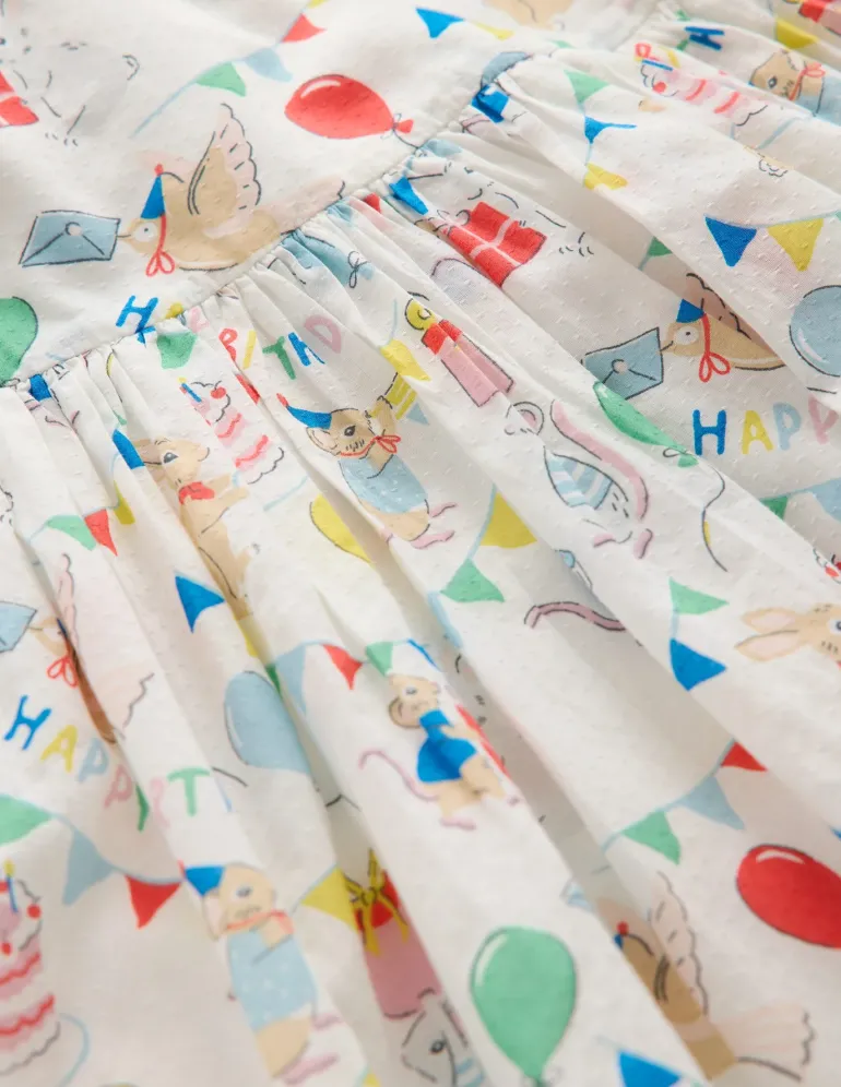 Madeline Woven Dress-Birthday Print-Boden Hot