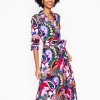 Marcia Jersey Midi Shirt Dress-Multi, Botanical Paisley-Boden Store