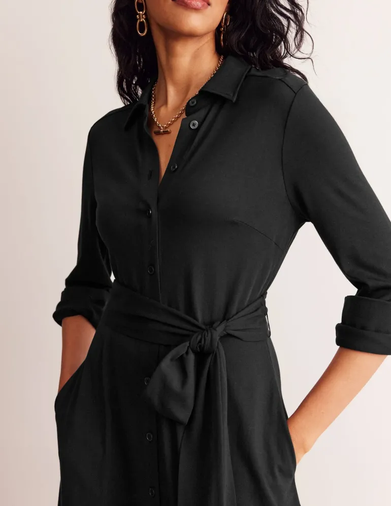 Marcia Jersey Midi Shirt Dress--Boden Discount