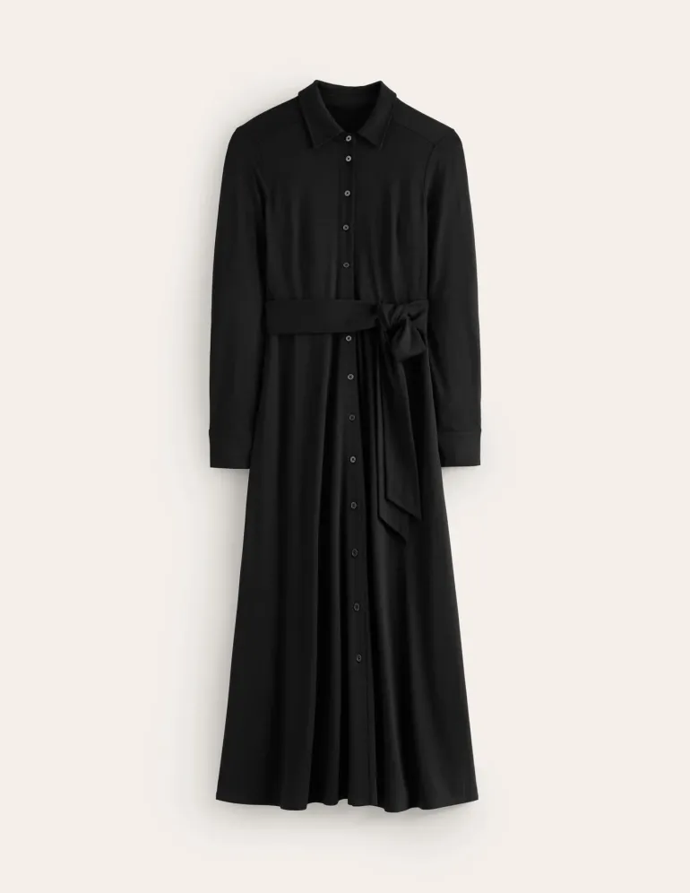 Marcia Jersey Midi Shirt Dress--Boden Discount