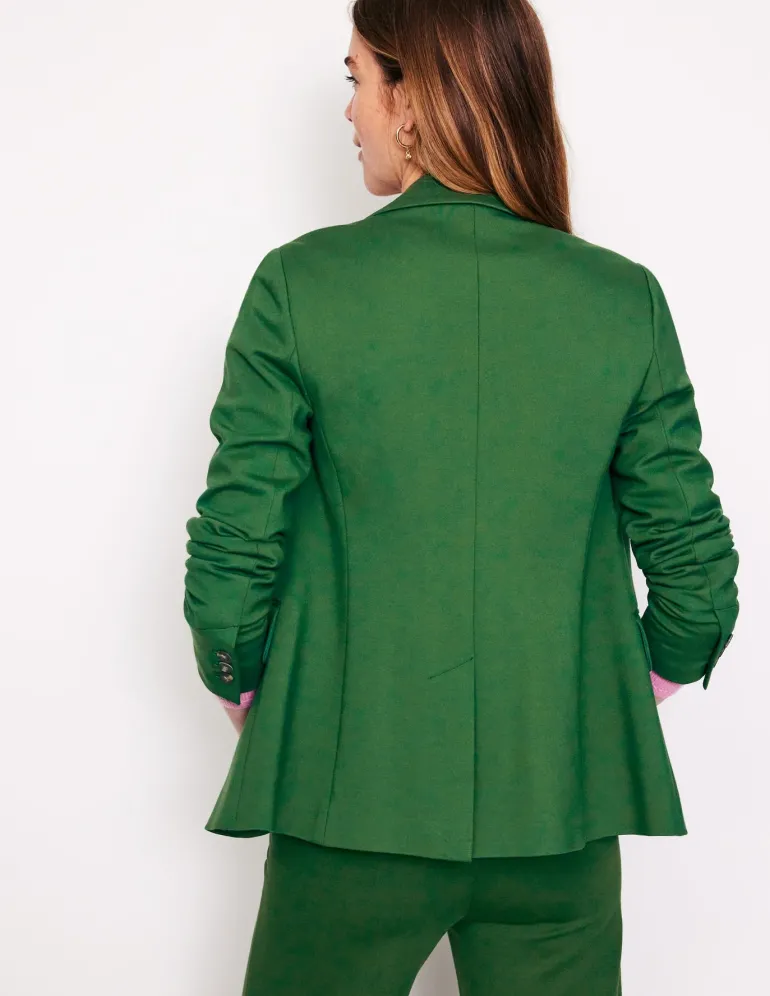 Marylebone Ponte Blazer-Emerald Night-Boden Sale